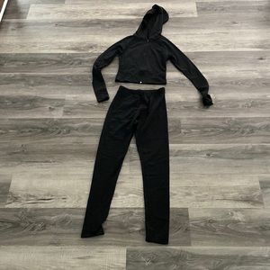 Crop jacket and legging set